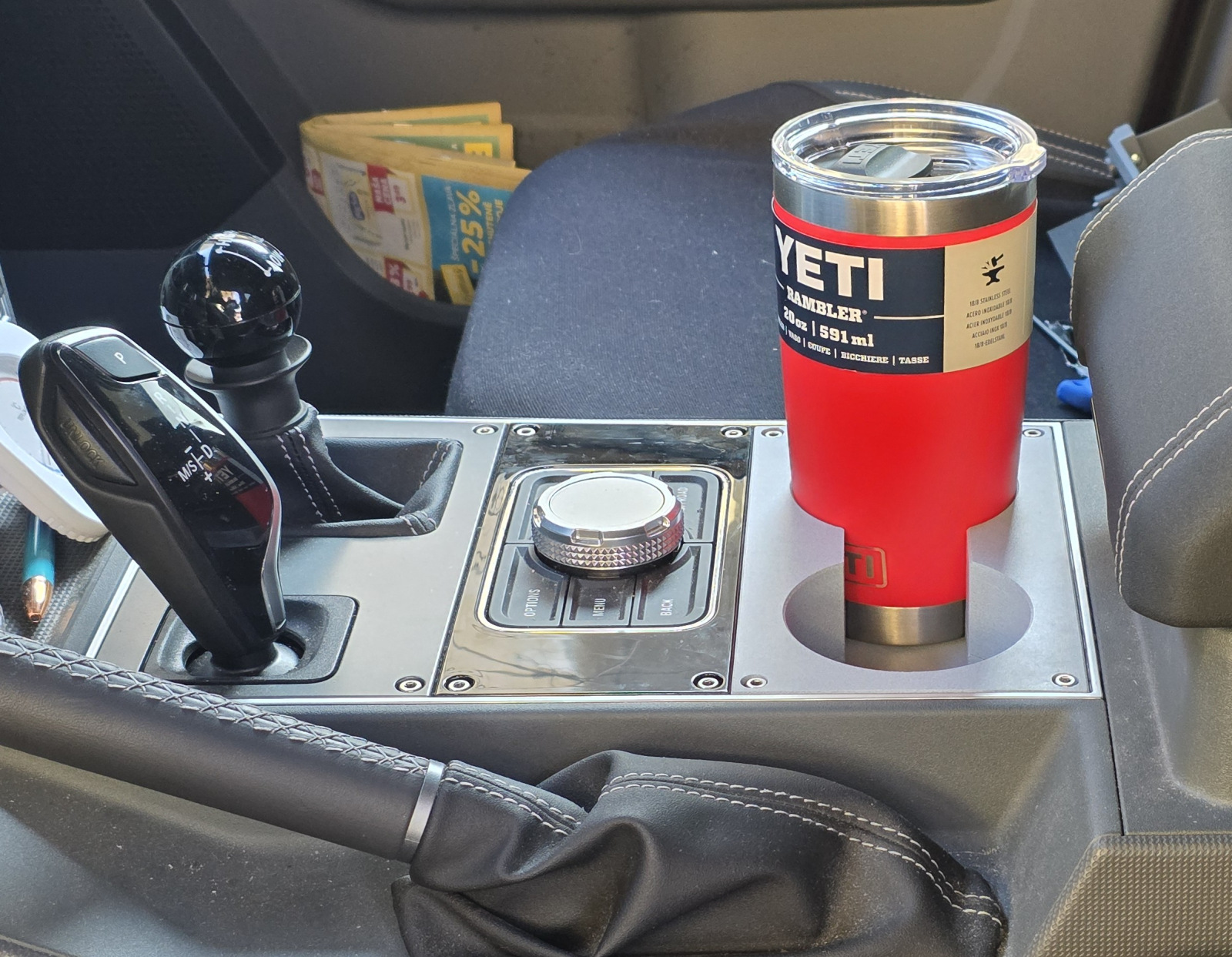 Car cup holder for YETI - front