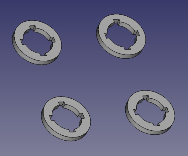 Set of 4 pcs. alarm button blockers for KEY FOB